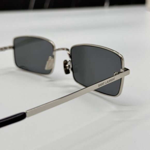 NEW SAINT LAURENT SL252 004 UNISEX SILVER SUNGLASSES SAINT LAURENT SL 252 004 - Picture 9 of 12
